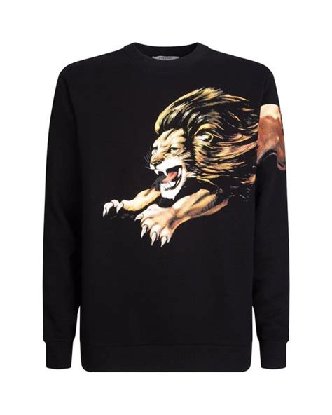 givenchy lion sweatshirt|givenchy destroyed sweatshirt.